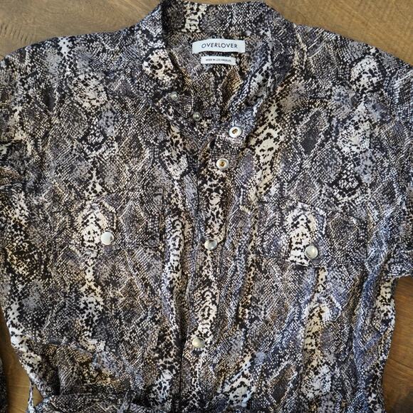 REVOLVE OVERLOVER Ynez Snake Jumpsuit Romper Small - Picture 6 of 8